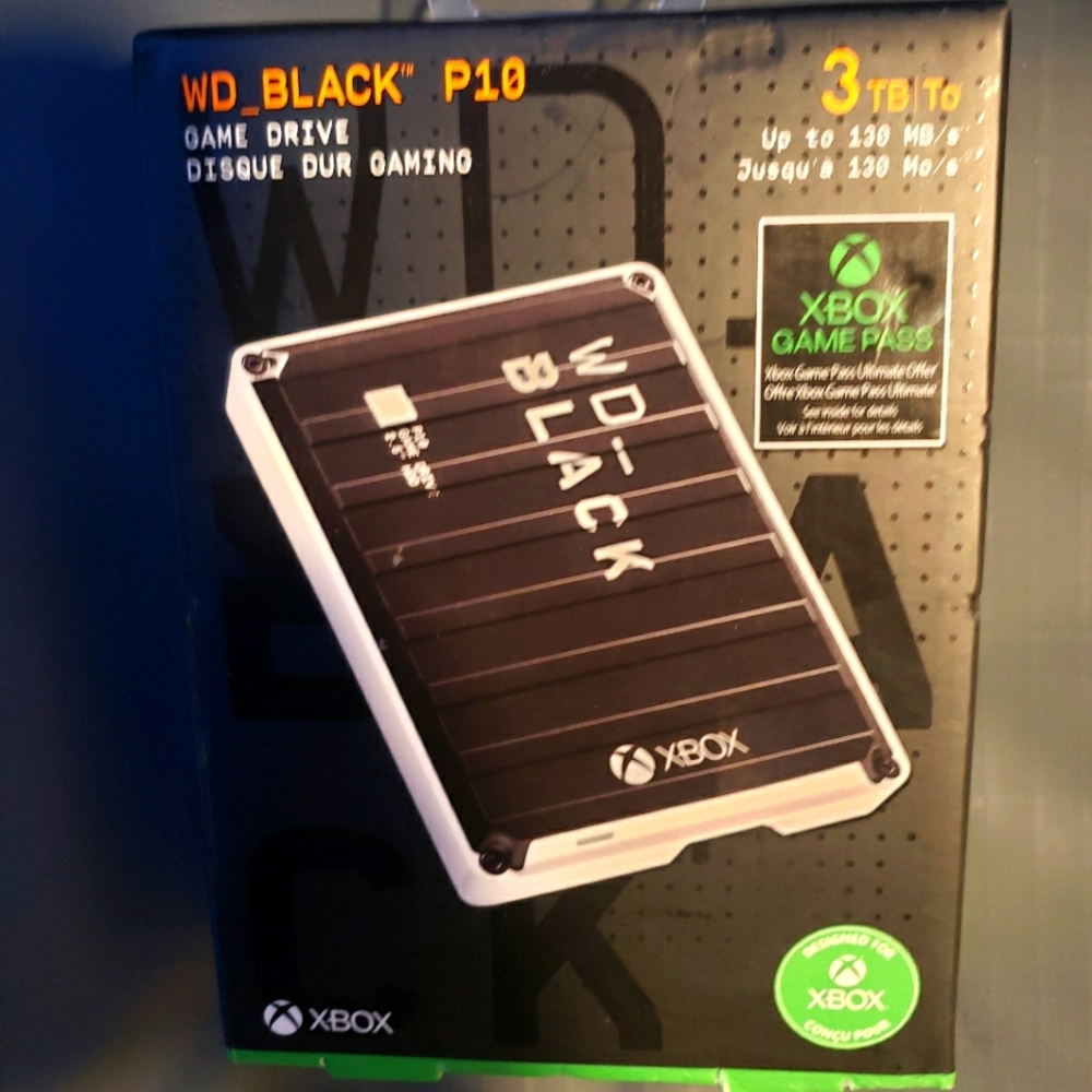 NWT Western Digital WD_Black  P10 3TB Game Drive